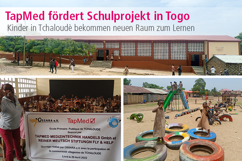 Tapmed fördert Schulbau in Togo